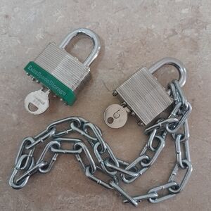 Belwith Steel/Space Storage Padlock /Metal Chain Size:40MM & 45mm Hardened